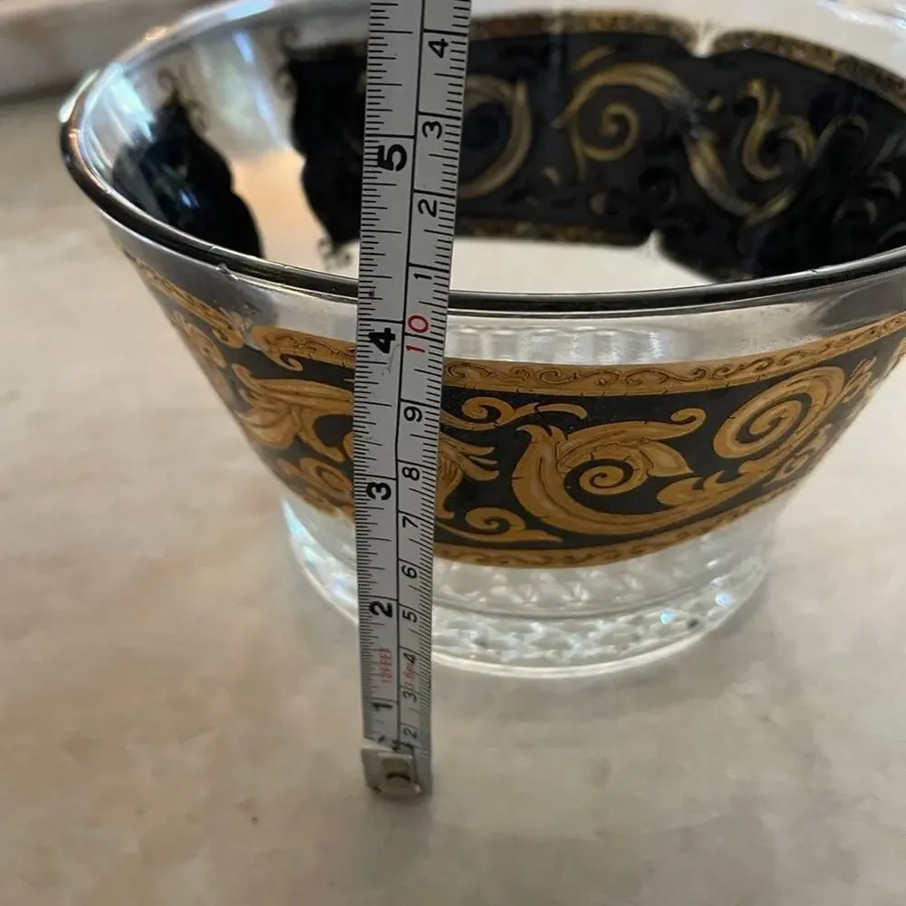 Vintage 60’s Culver Toledo Black ice bucket bowl RARE